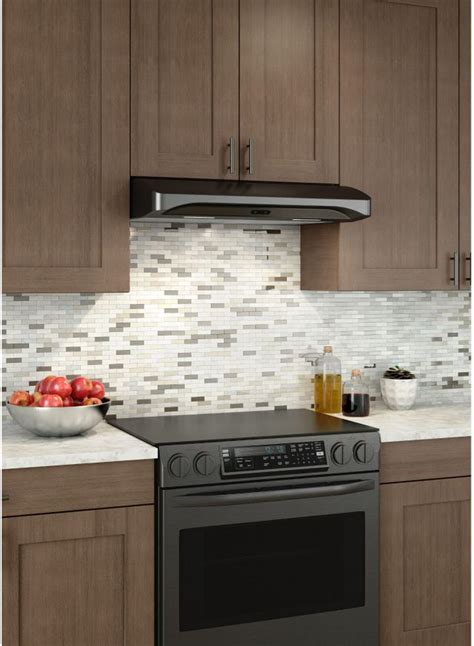 broanantero 30-in convertible black stainless steel under cabinet range hood|Broan Antero 30.